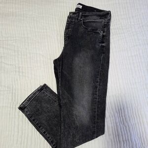 LOFT Black Wash Skinny Jeans